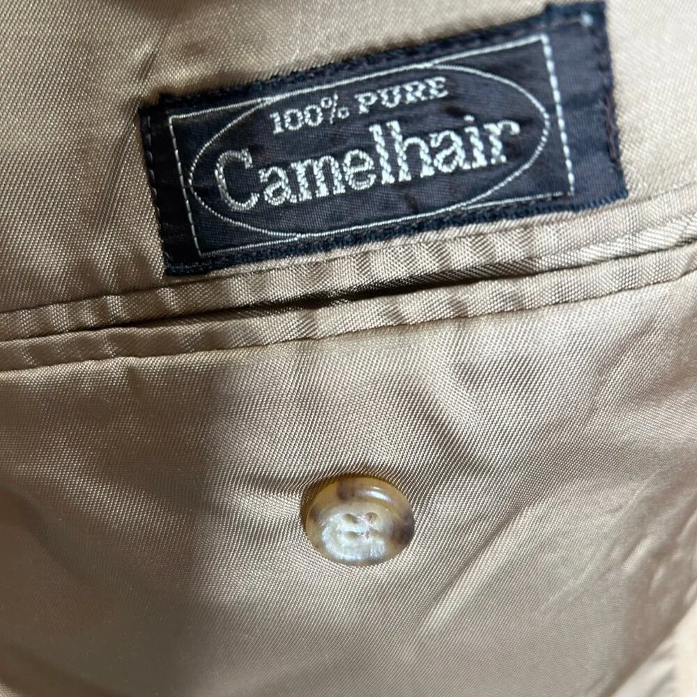 Strouse’s Men’s Jacket sz 46R? 100% Camel Hair Sport Blazer Tan Soft USA